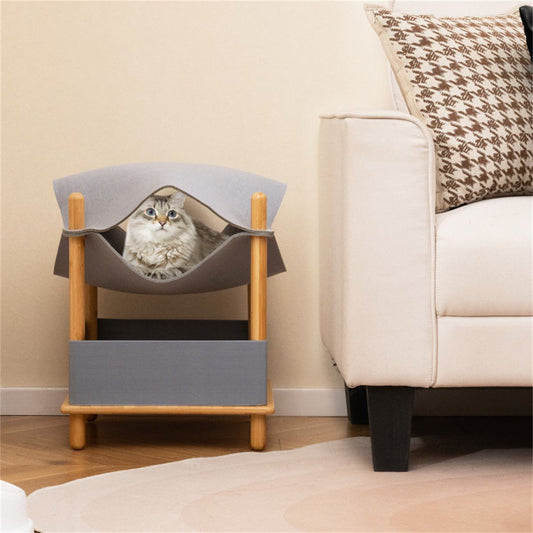 2-Tier Cat Condo with Hammock