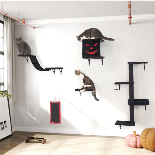 PCS Gothic Wall Mounted Cat Furniture, Luxury Cat Wall Furniture