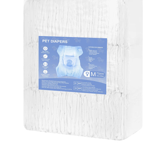 Disposable Dog Diapers, Super Absorbent Female Dog Diapers, 360°