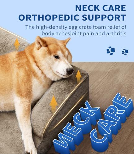 Dog Bed Orthopedic Dog Sofa for Large Dogs,Supportive Foam