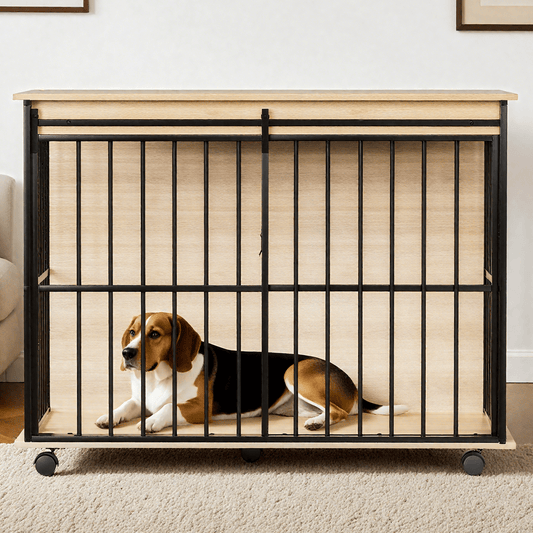 Dog Crate Furniture, Large-Sized Dog Crate Suitable for Medium
