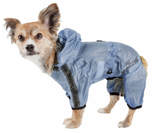 Waterproof Multi-Adjustable Full Bodied Pet Dog Windbreaker Raincoat