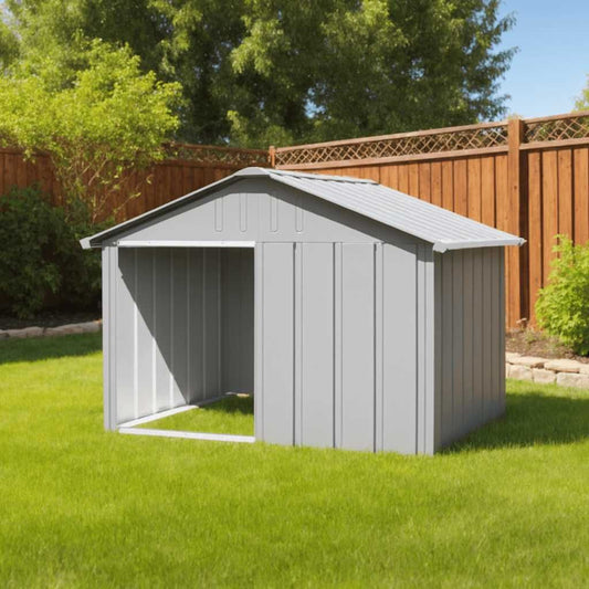 Dog House Gray 45.9 X32.1" Galvanized Steel
