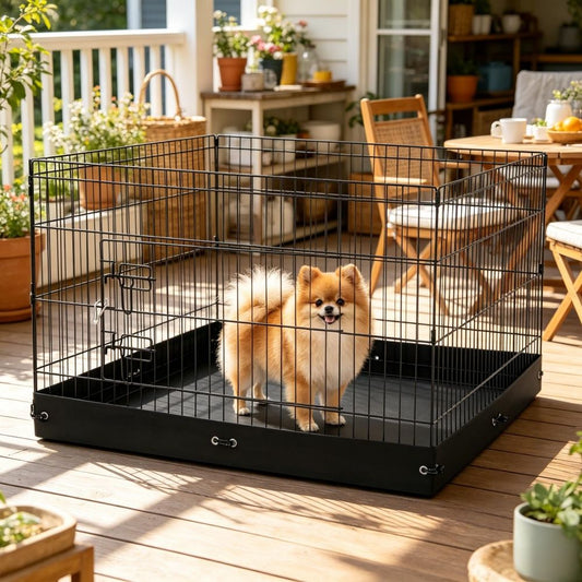 Dog House with Space-Saving for Outdoor