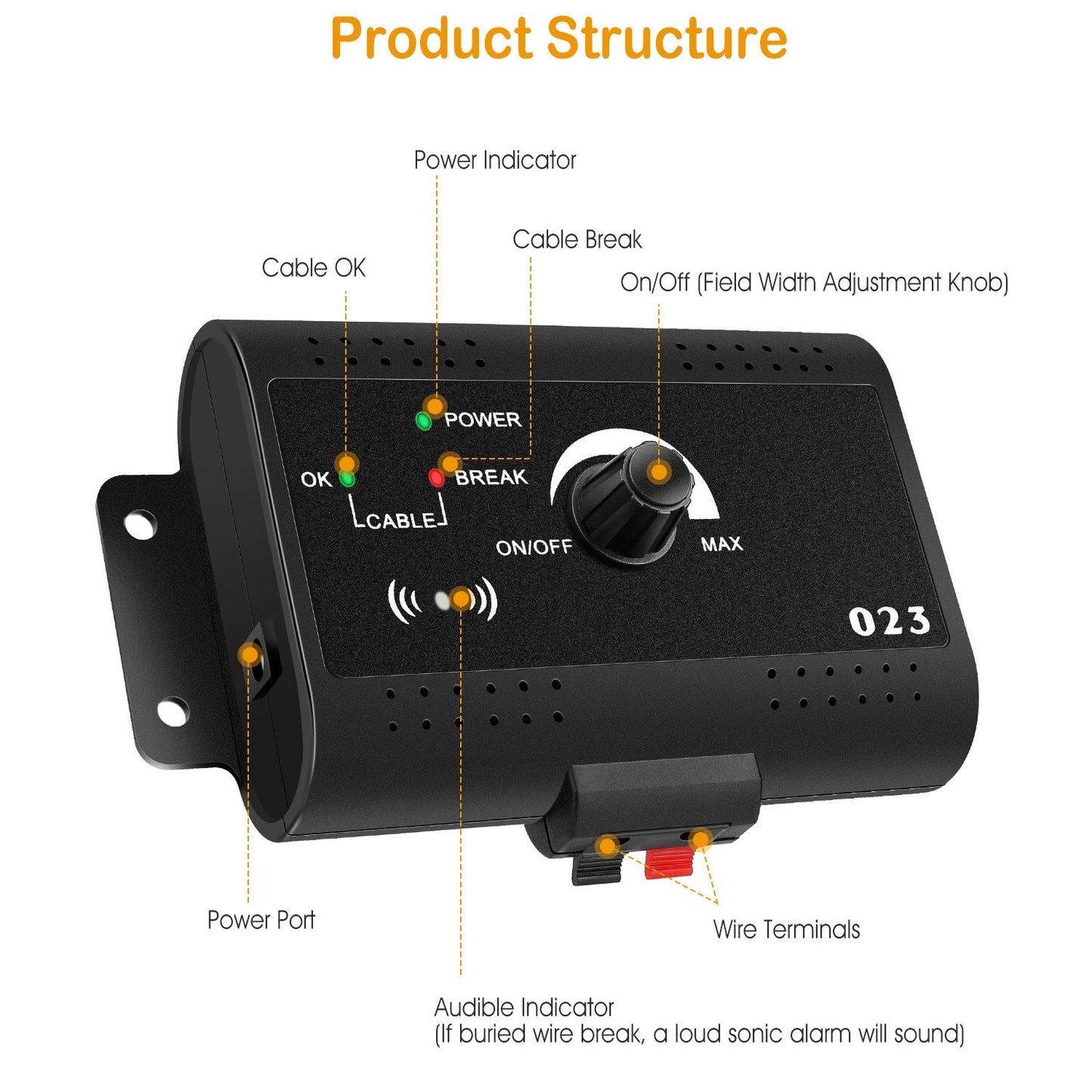 Electric Dog Fence System Pet Tone Shock Boundary Containment Water