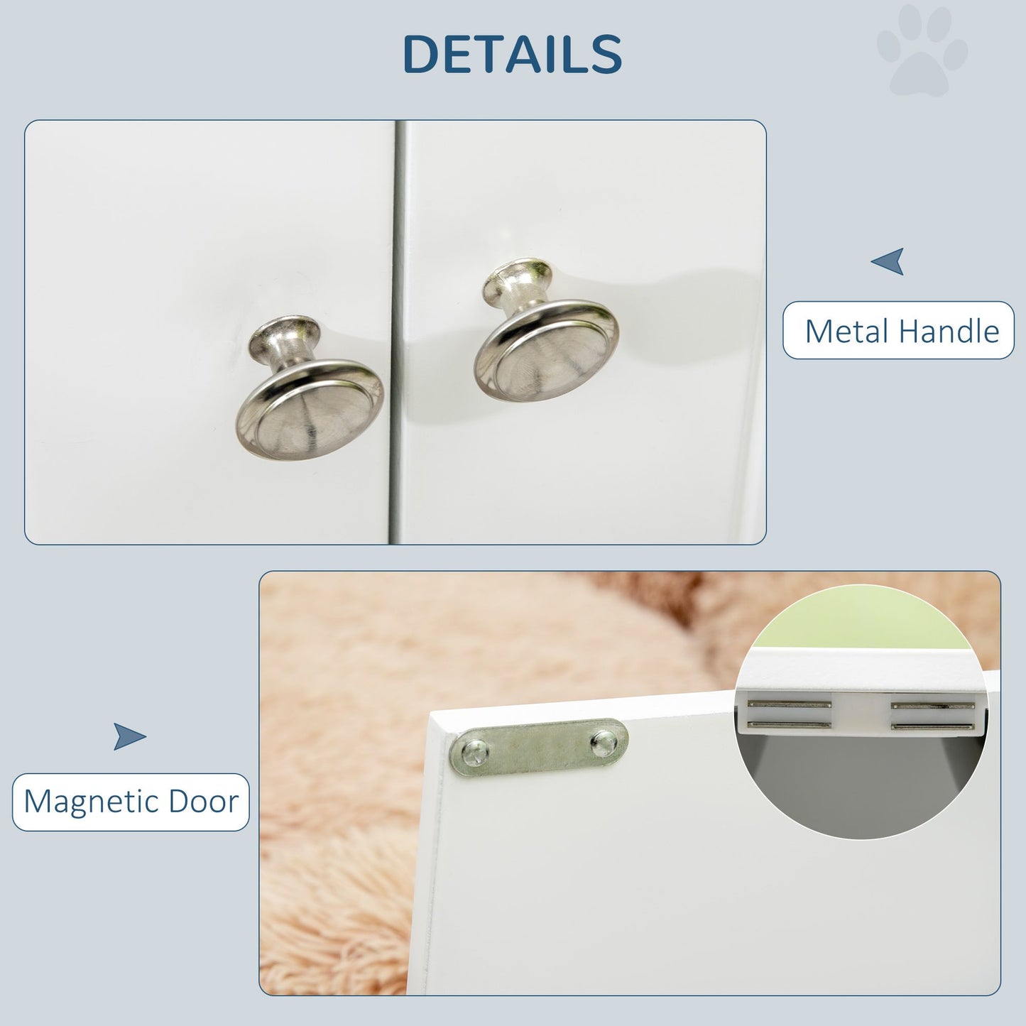 Elevated Dog Bowls with Storage Cabinet, Large 44L Capacity, Raised
