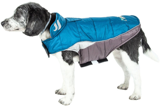 Helios Hurricane-Waded Plush 3M Reflective Dog Coat with Blackshark