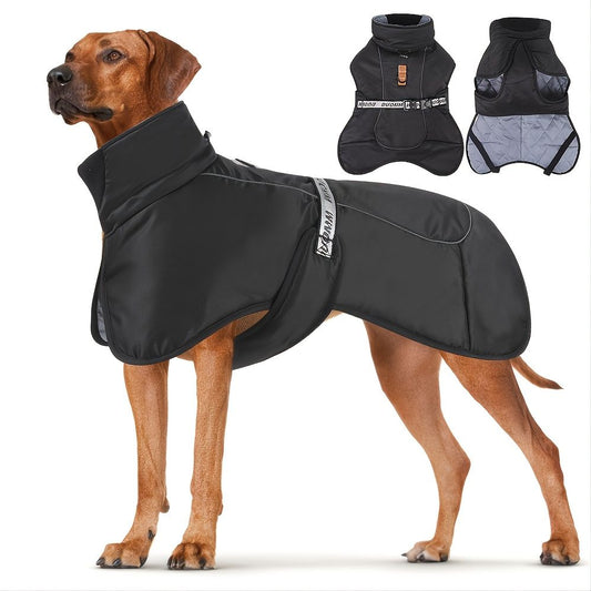 Large Dog Winter Fall Coat Wind-Proof Reflective Anxiety Relief
