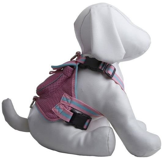 Mesh Pet Harness with Pouch