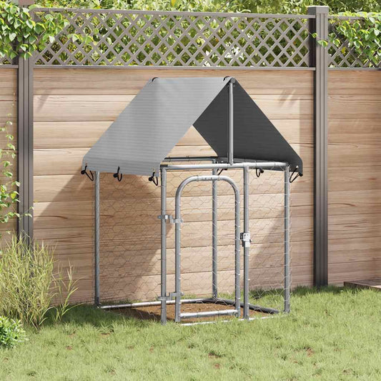 Outdoor Dog Kennel with Roof 39.4 X59.1