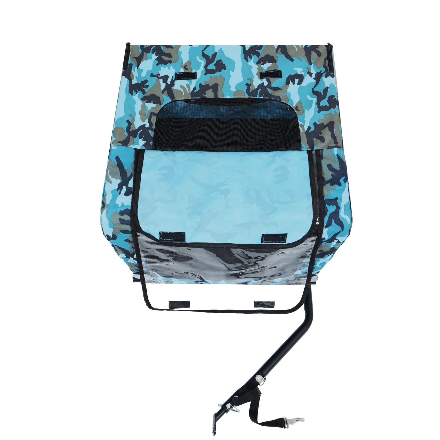 Outdoor Heavy Duty Collapsible Pet Bike Trailer with 16-Inch