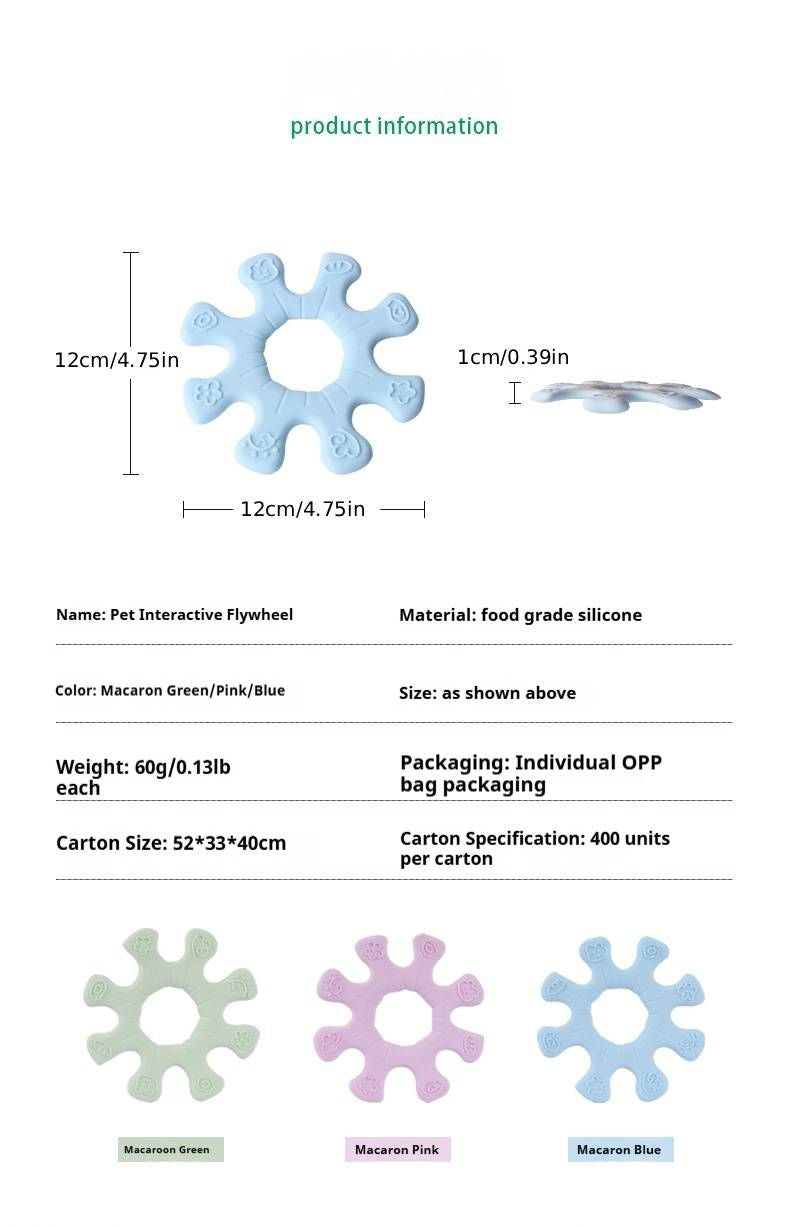 Pet Interactive Flywheel,Dog Toy,Fun Interactions Buildstronger