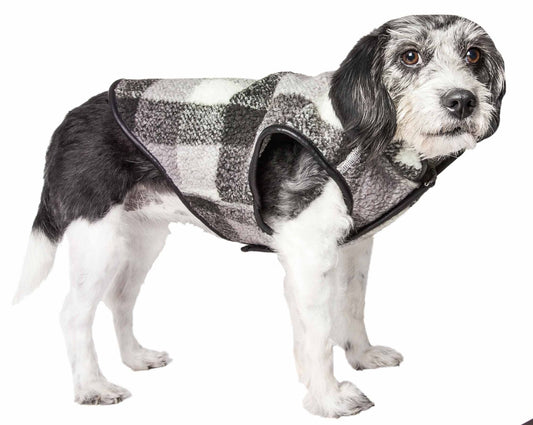 Classical Plaided Insulated Dog Coat Jacket