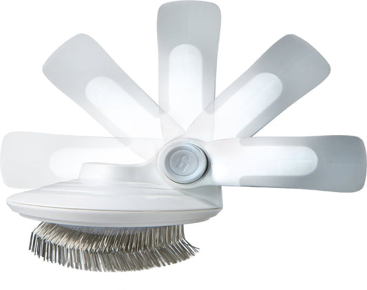Travel Self-Cleaning Swivel Grooming Slicker Pet Brush