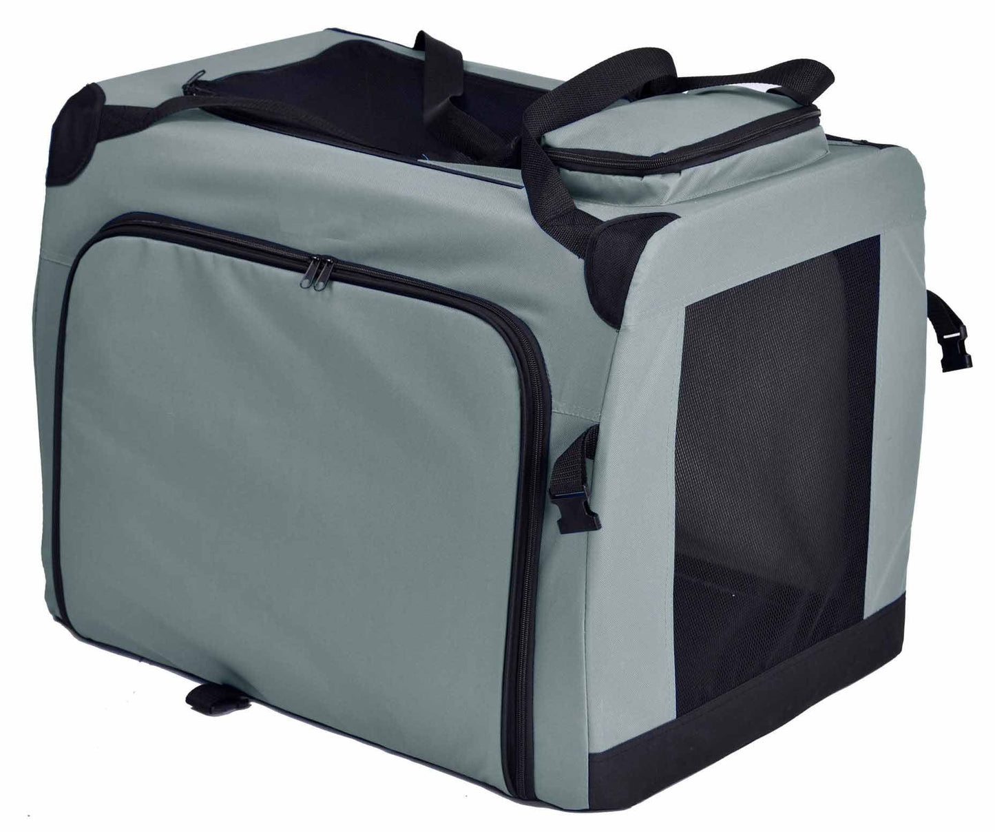 Metal Framed Soft-Folding Collapsible Dual-Sided Expandable Pet Dog