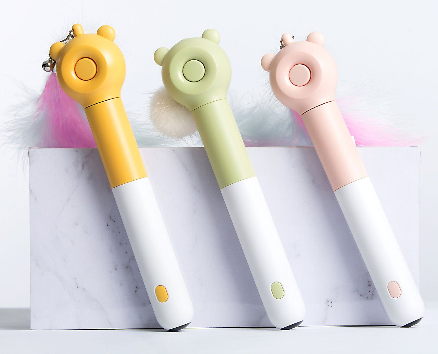 3-in-1 Retractable and Extendable Feathered and Laser Wand Kitty