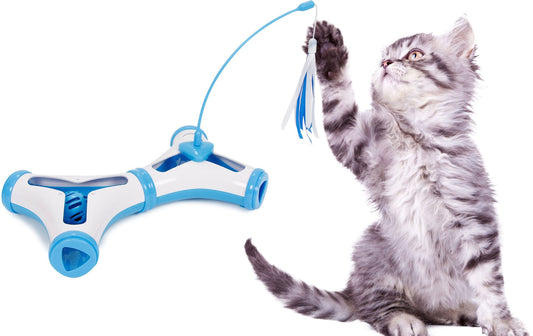 Kitty-Tease Interactive Cognitive Training Puzzle Cat Toy Tunnel