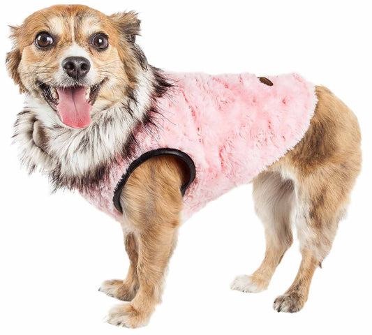 Charming Designer Mink Fur Dog Coat Jacket