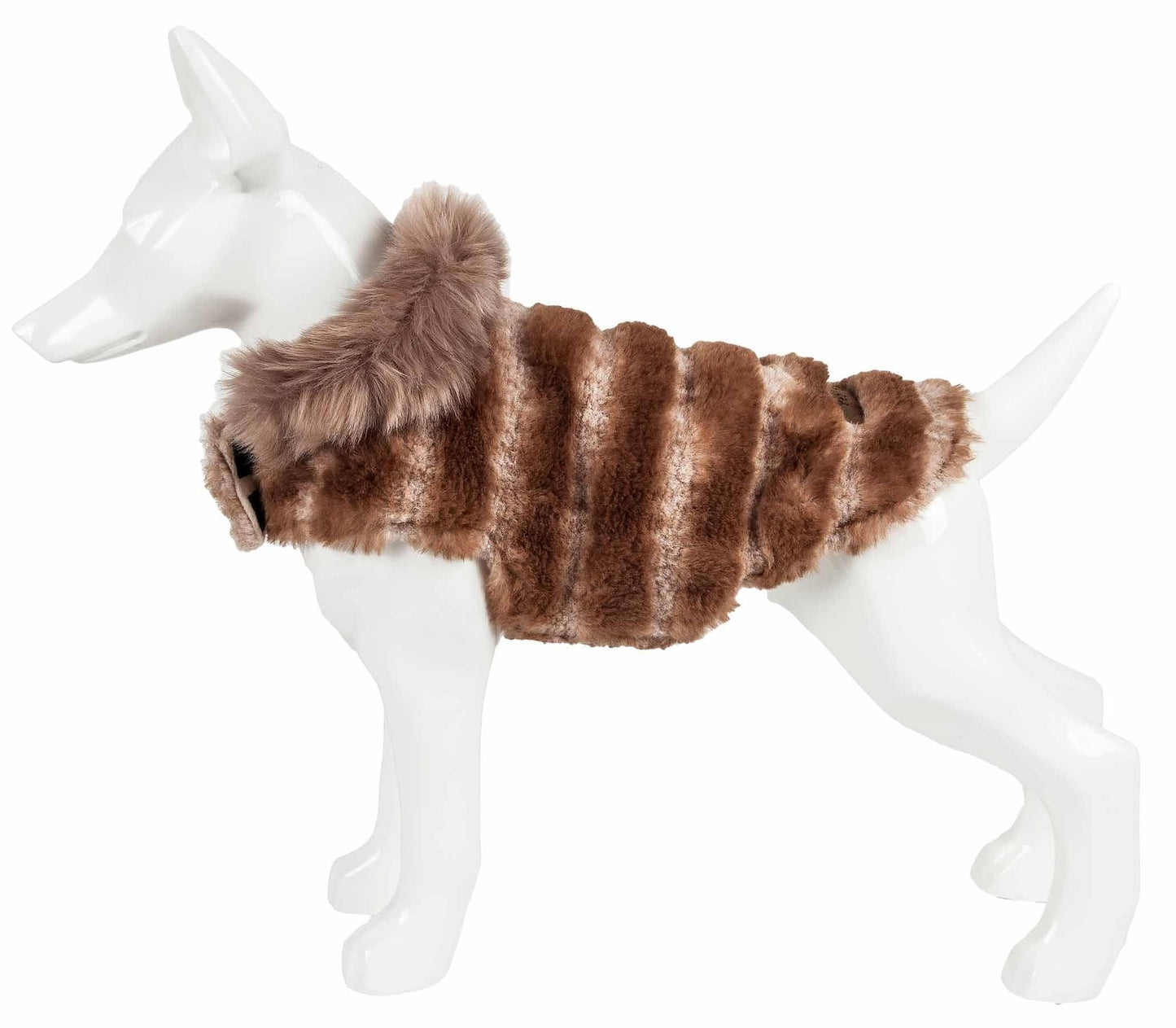 Tiramisu Patterned Mink Dog Coat Jacket