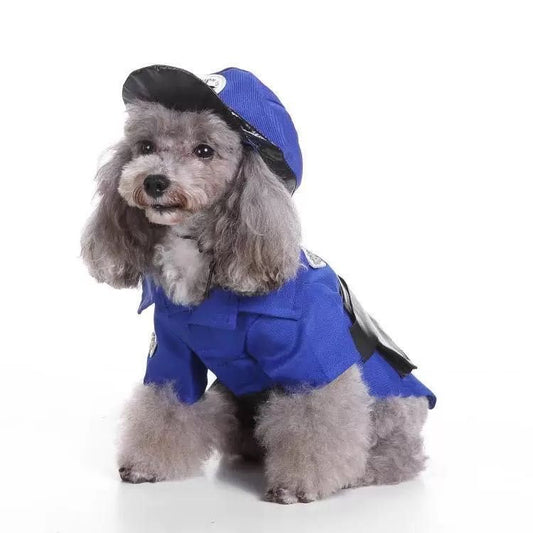 Police Pet Dog Costume Uniform