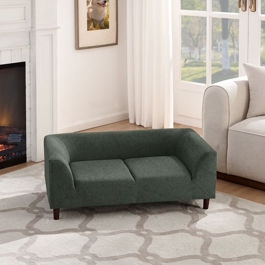 Pet Sofa with Backrest and Armrests, Modern Rectangular Pet Sofa