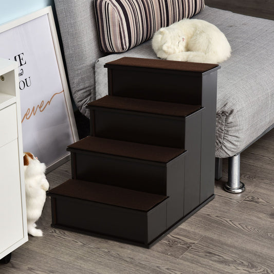 Pet Stairs, Pet Steps with Cushioned Removable Covering