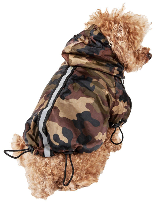 Reflecta-Sport Adjustable Reflective Weather-Proof Pet Rainbreaker