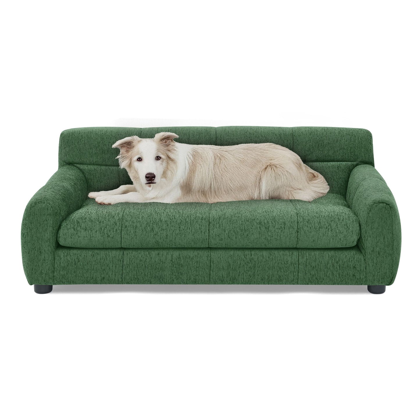 Soft and Comfortable Pet Sofa with Backrest and Armrests, Suitable