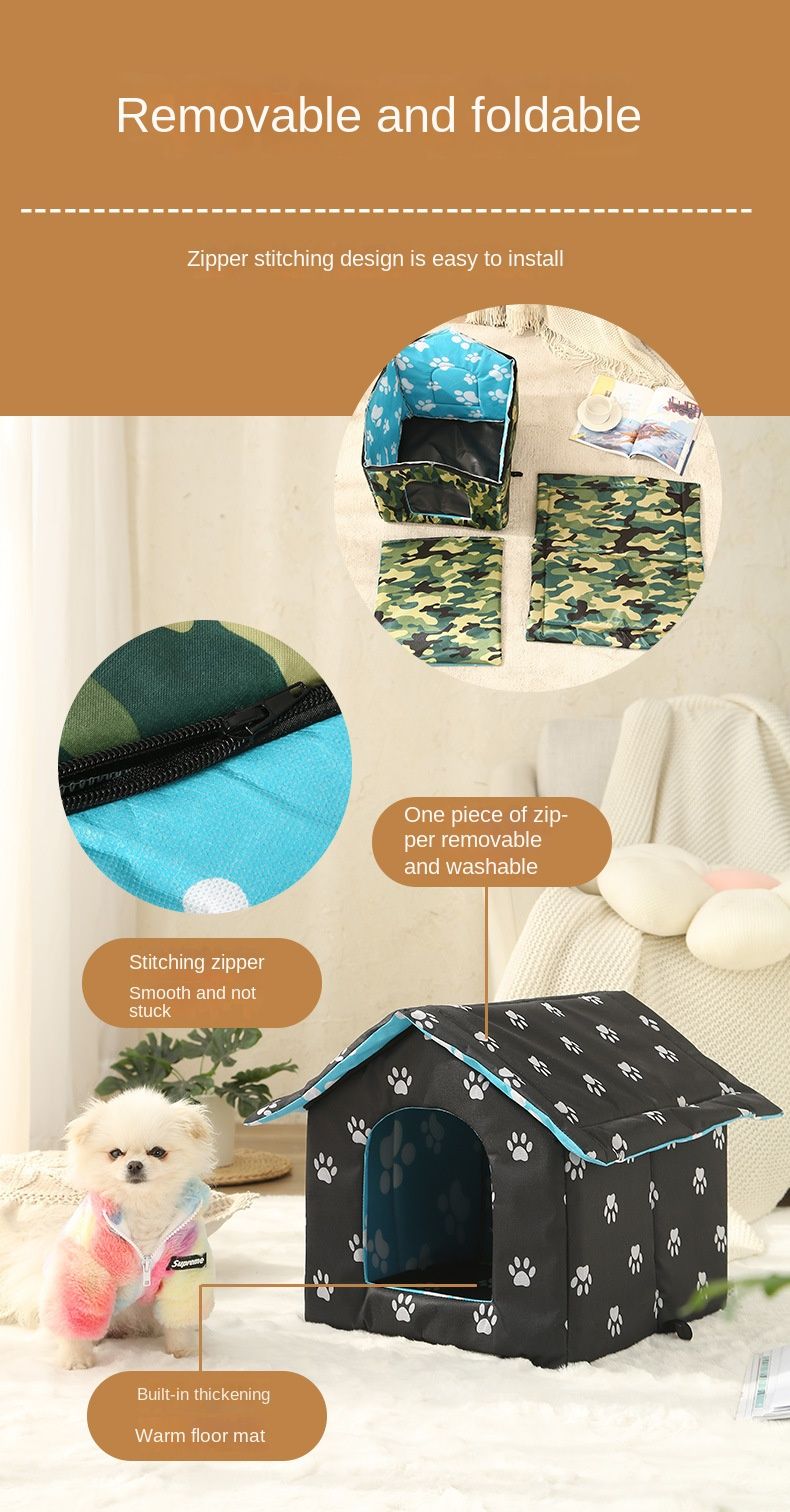 Stray Cat and Dog Removable and Waterproof House; the Best Gift