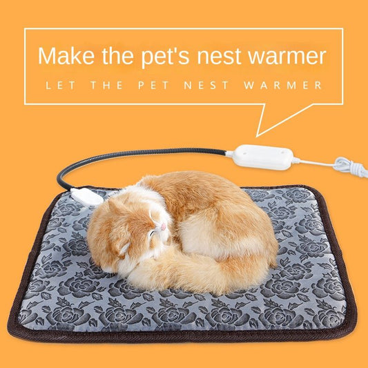 Temperature-Adjustable Pet Electric Blanket Waterproof Bite-Proof