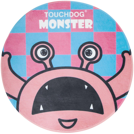 Touchdog Cartoon up-for-Crabs Monster Rounded Cat and Dog Mat