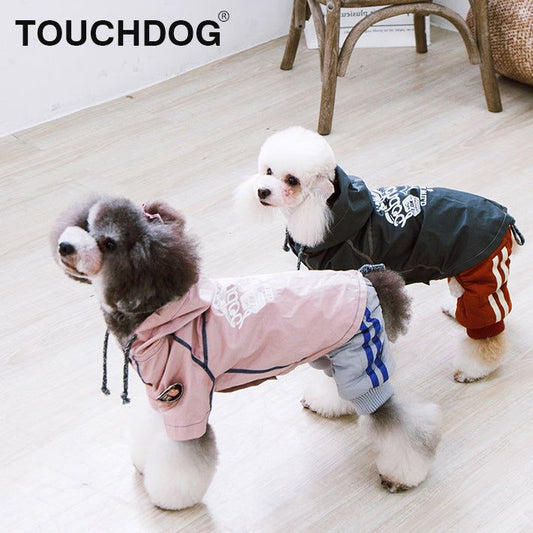 Waterproof Reversible Dog Raincoat