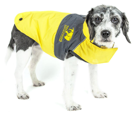 Touchdog Lightening-Shield Waterproof 2-in-1 Convertible Dog Jacket
