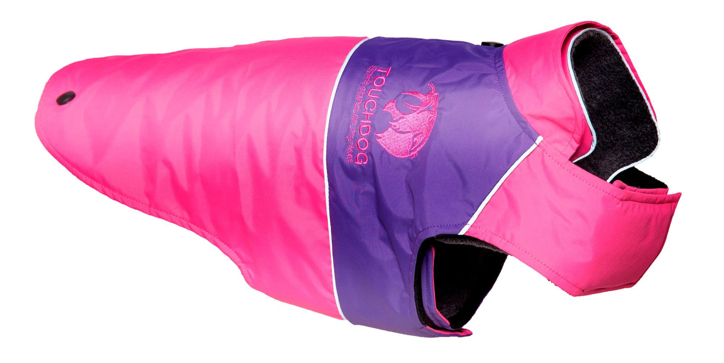 Touchdog Lightening-Shield Waterproof 2-in-1 Convertible Dog Jacket