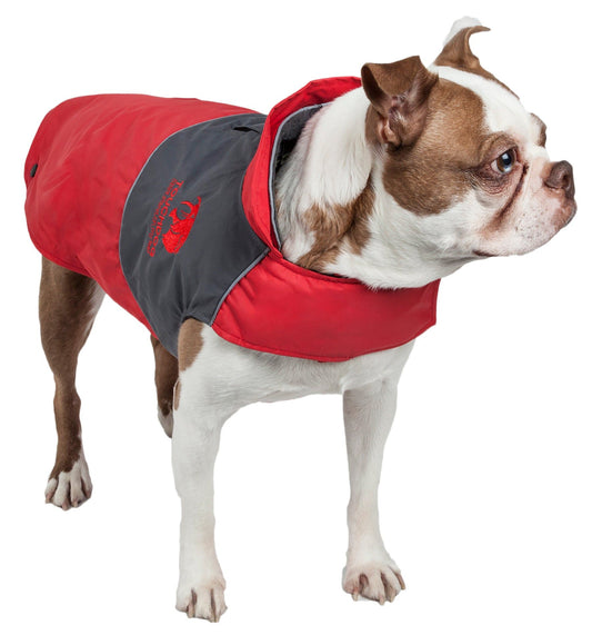 Touchdog Lightening-Shield Waterproof 2-in-1 Convertible Dog Jacket