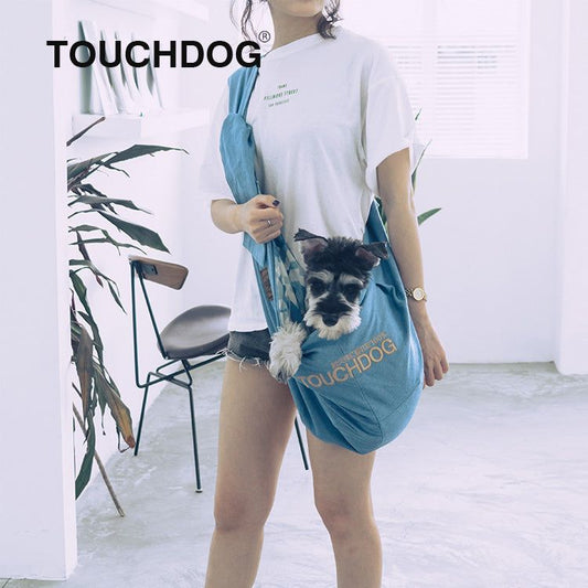 Touchdog Over-the-Shoulder Travel Sling Pet Carrier