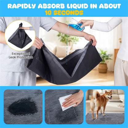 Pack Activated Carbon Dog Pee Pads 35.5, Extra Large 6-Layer Odor
