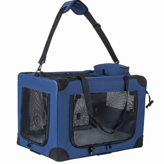 In 1, 28'' Collapsible Travel Dog Crate for Medium Large Dogs