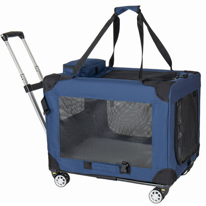 In 1, 28'' Collapsible Travel Dog Crate for Medium Large Dogs