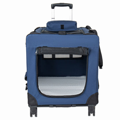 In 1, 28'' Collapsible Travel Dog Crate for Medium Large Dogs