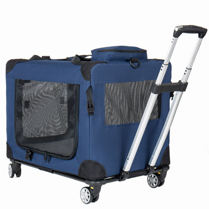 In 1, 28'' Collapsible Travel Dog Crate for Medium Large Dogs
