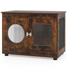 2-in-1 Dog Crate End Table - Rustic Brown, 88lbs Capacity