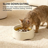 2-in-1 Dual Mode Large Plastic Cat Slow Feeder Bowl, Switchable