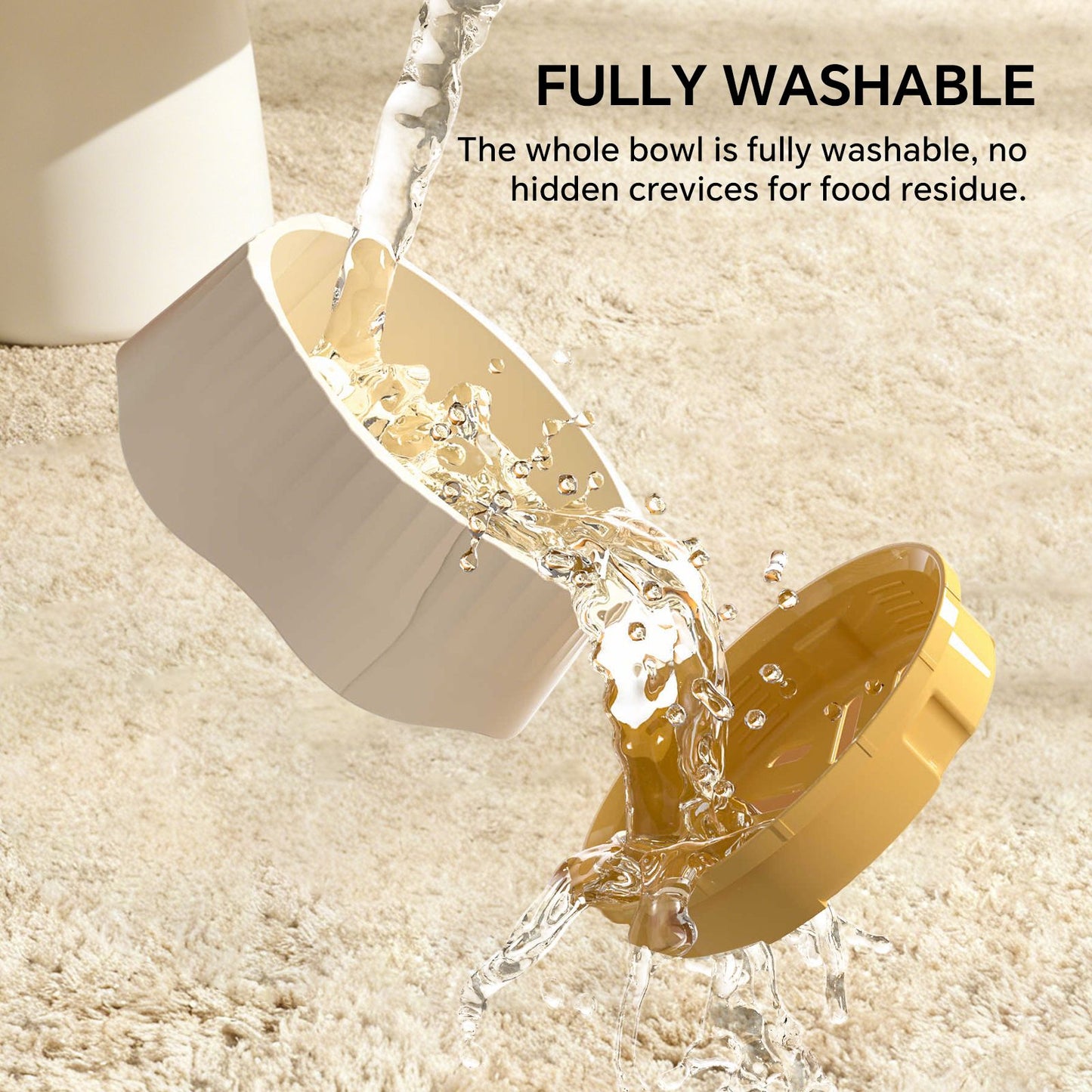 2-in-1 Dual Mode Large Plastic Cat Slow Feeder Bowl, Switchable
