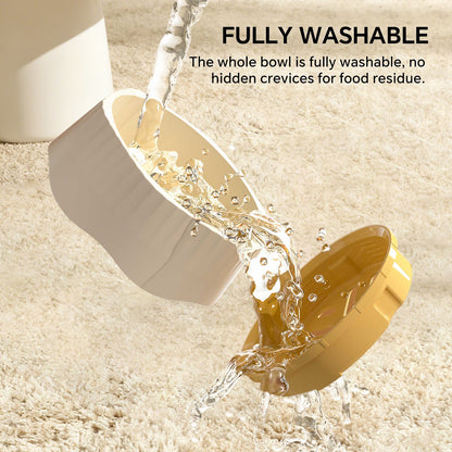 2-in-1 Dual Mode Large Plastic Cat Slow Feeder Bowl, Switchable