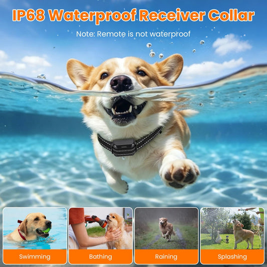 In 1 Wireless Dog Fence System with 1/2 Training Collars(Options)