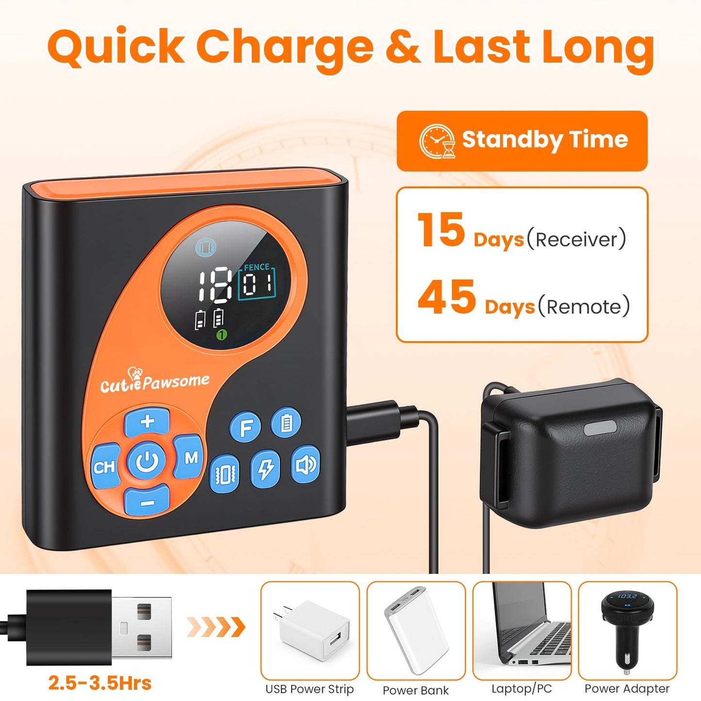 In 1 Wireless Dog Fence System with 1/2 Training Collars(Options)
