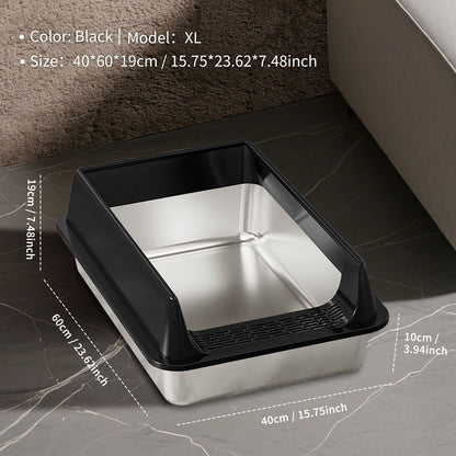 2026 Must-Buy Stainless Steel Cat Litter Box