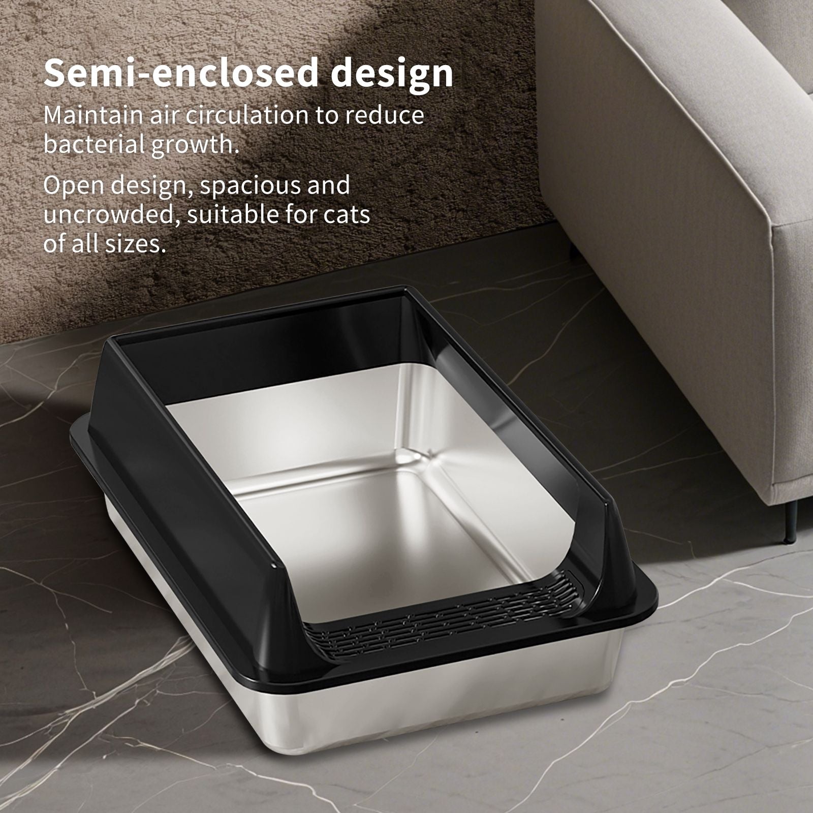 2026 Must-Buy Stainless Steel Cat Litter Box