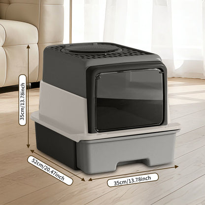 2026 Top-Rated Cat Litter Box: Pull-Out Drawer, No Scoop Needed